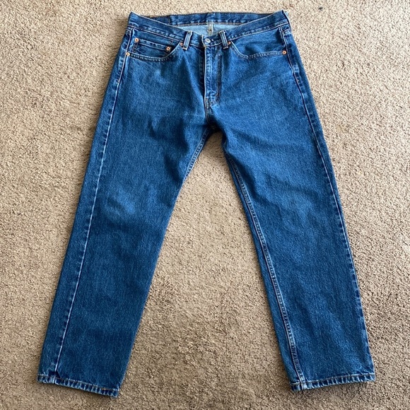 Levi’s 505 Blue Jeans 34x29 - Picture 3 of 6